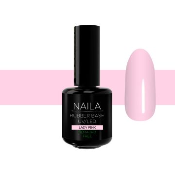Naila - Rubber Base Lady Pink 15ml