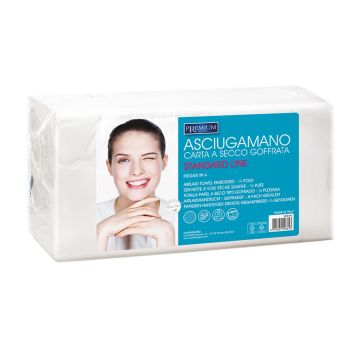 Asciugamano in carta a secco goffrata 40 x 70 cm 60 pz